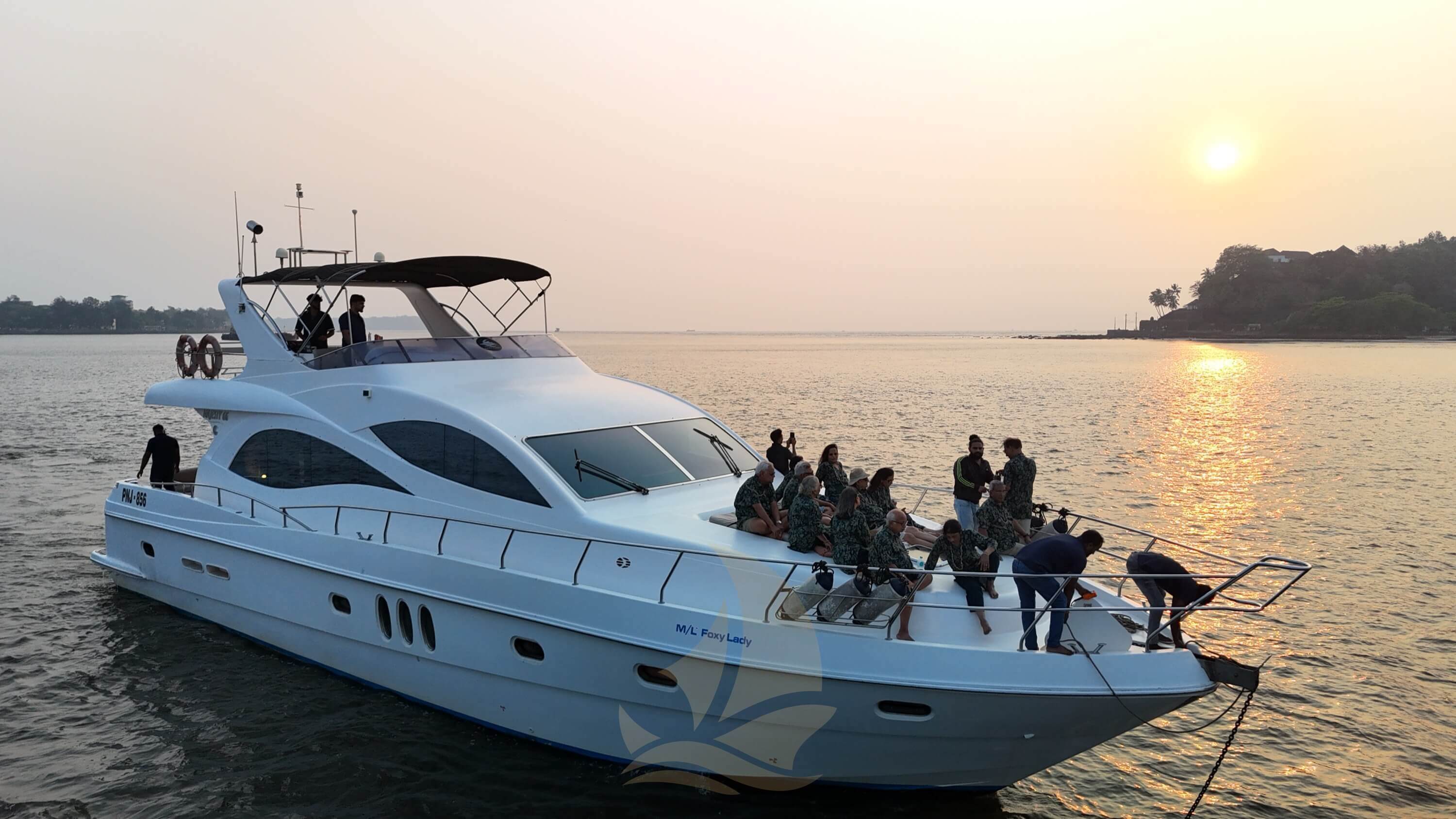 Sunset yacht cruise Goa experience