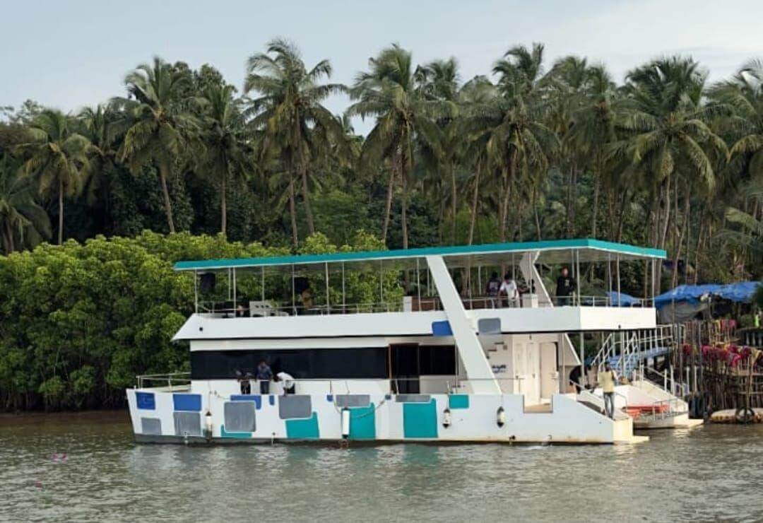 Elara — two-deck party catamaran for up to 100 guests in Goa